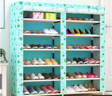 Non-woven Double Row Multi-layer Shoe Cabinet - MIKASO HOME