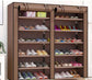 Non-woven Double Row Multi-layer Shoe Cabinet - MIKASO HOME