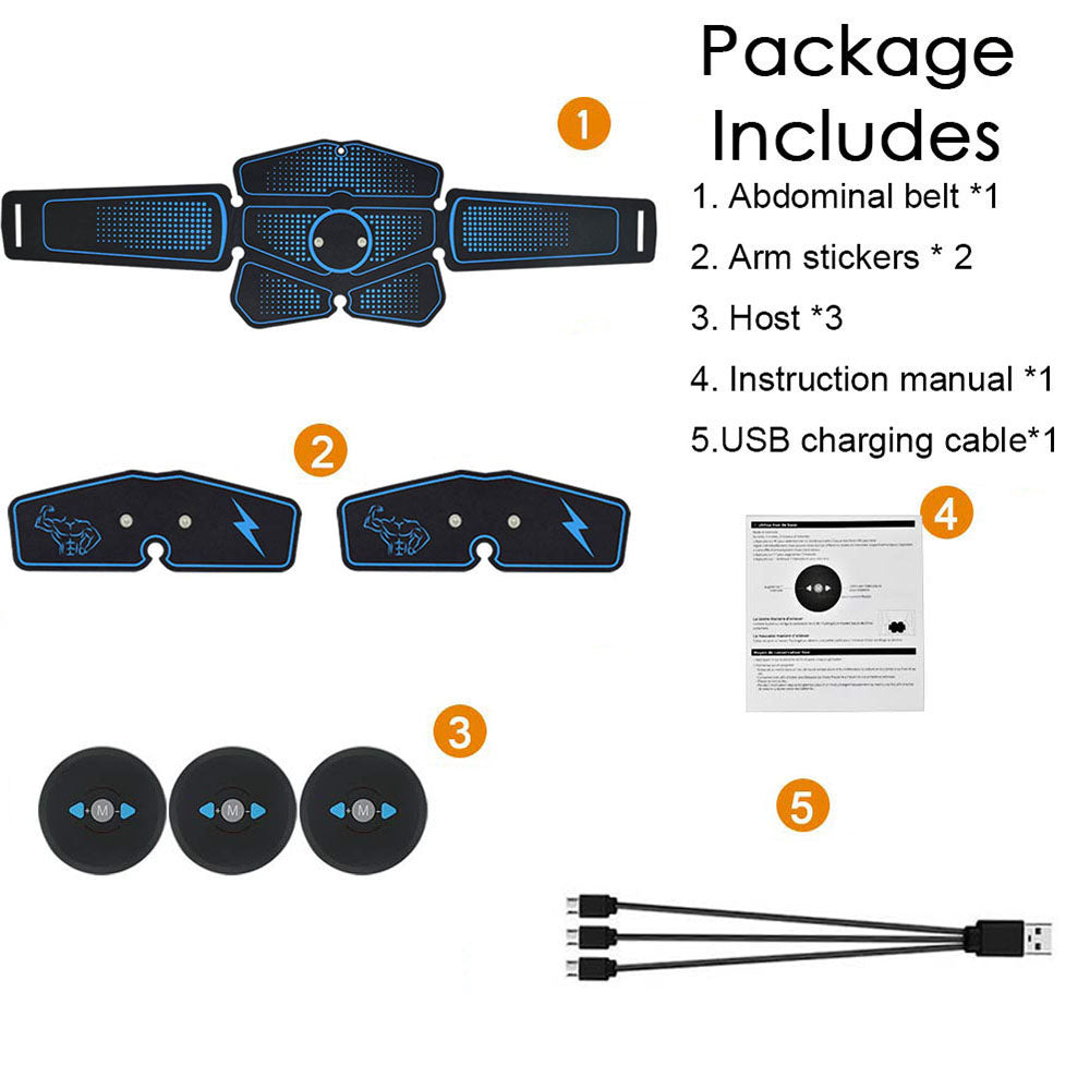 Abdominal muscle training with EMS fitness equipment - MIKASO HOME