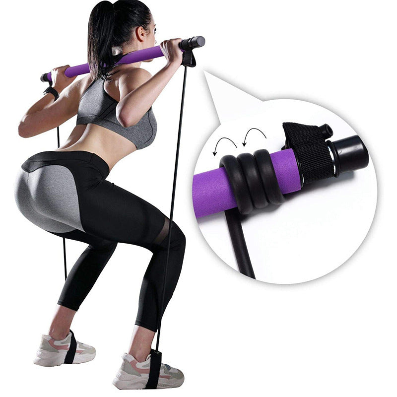 Fitness Yoga Pilates Bar Portable Gym Accessories - MIKASO HOME