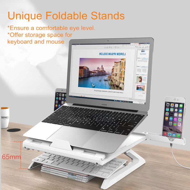 Notebook stand multifunctional folding lifting computer stand - MIKASO HOME