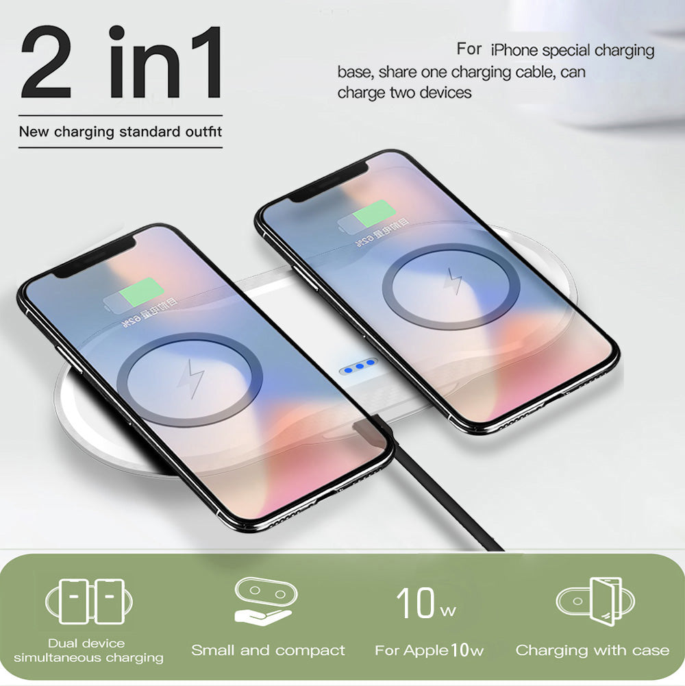 Wireless Charger Dual Mobile Phone Charger - MIKASO HOME