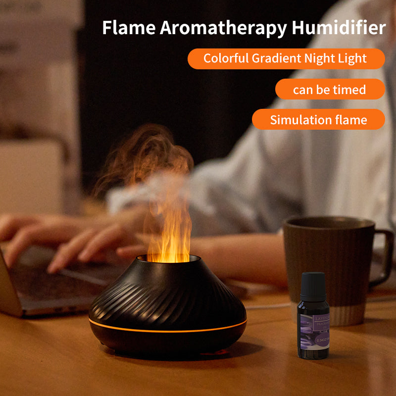 Newest RGB Flame Aroma Diffuser Flame Humidifier - MIKASO HOME