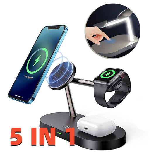 Multifunctional Five-In-One Magnetic Wireless Charge - MIKASO HOME