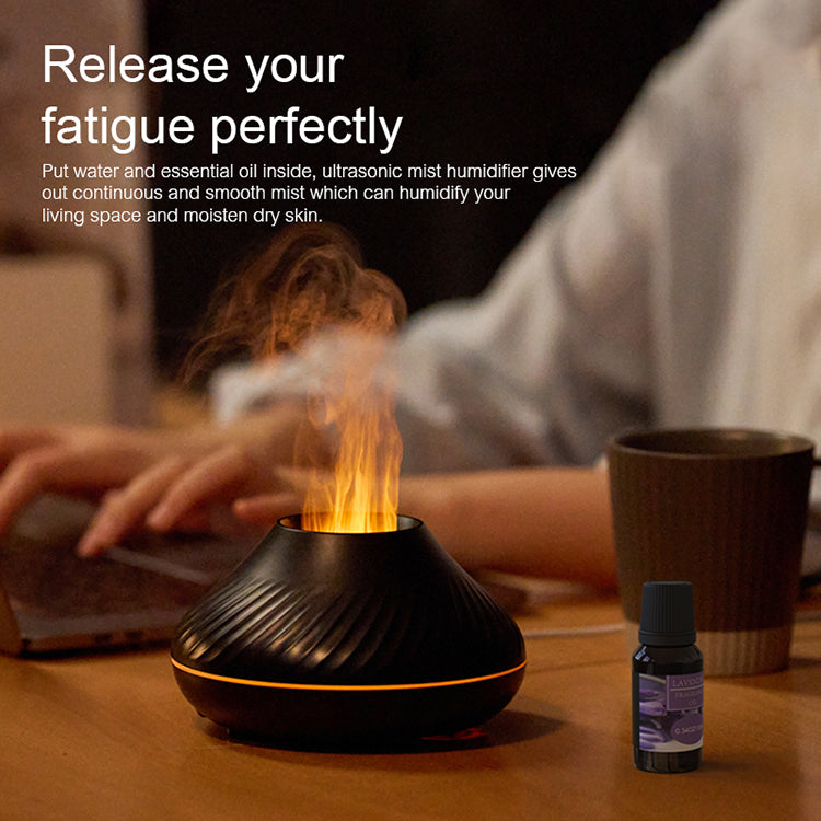 Newest RGB Flame Aroma Diffuser Flame Humidifier - MIKASO HOME